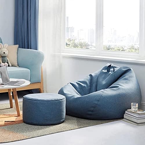 Plush Linen Bean Bag Chair - Comfortable Relaxation Seat - Halri