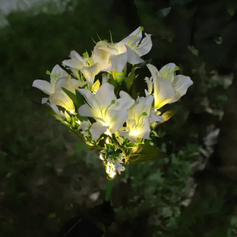 Colorful Outdoor Solar Powered Flower Lights