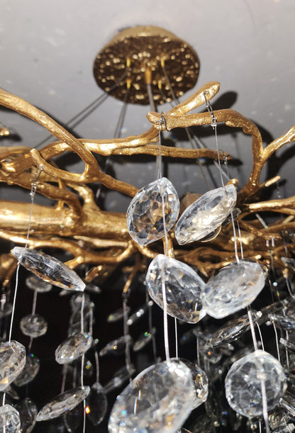 Elegant Crystal Drop Ceiling Light Fixture