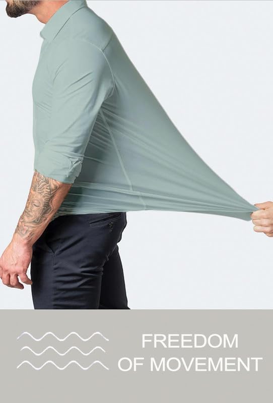 Comfortable Fit Mens Stretch Dress Shirt