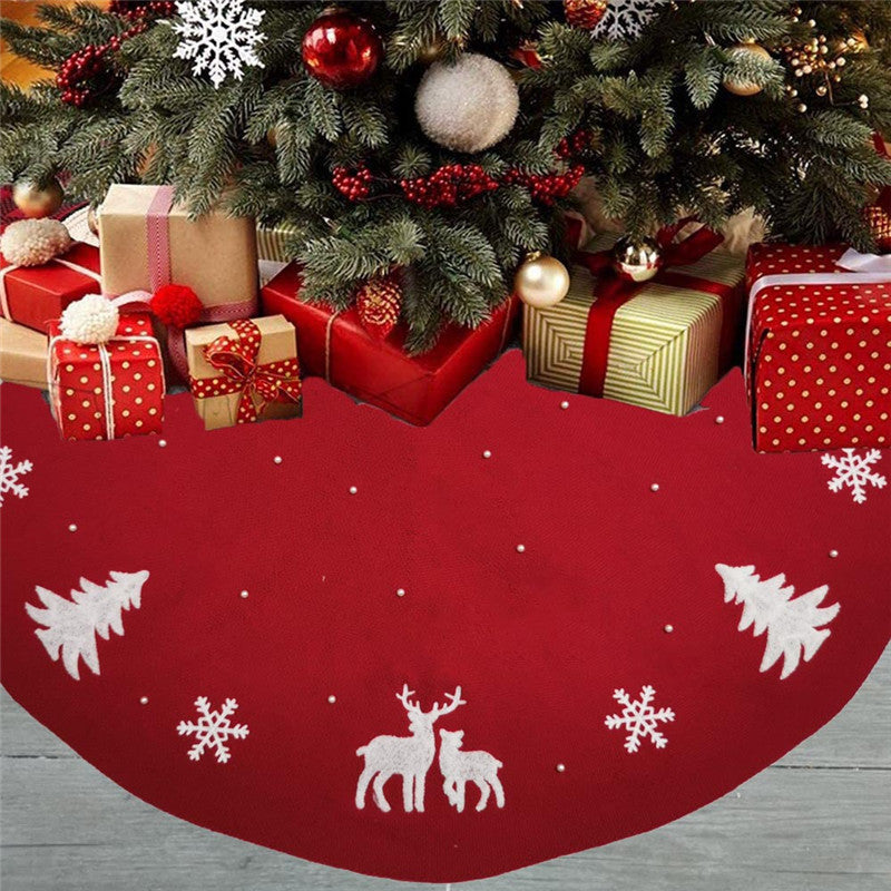 Christmas Tree Skirt Round Holiday Floor Mat - Halri