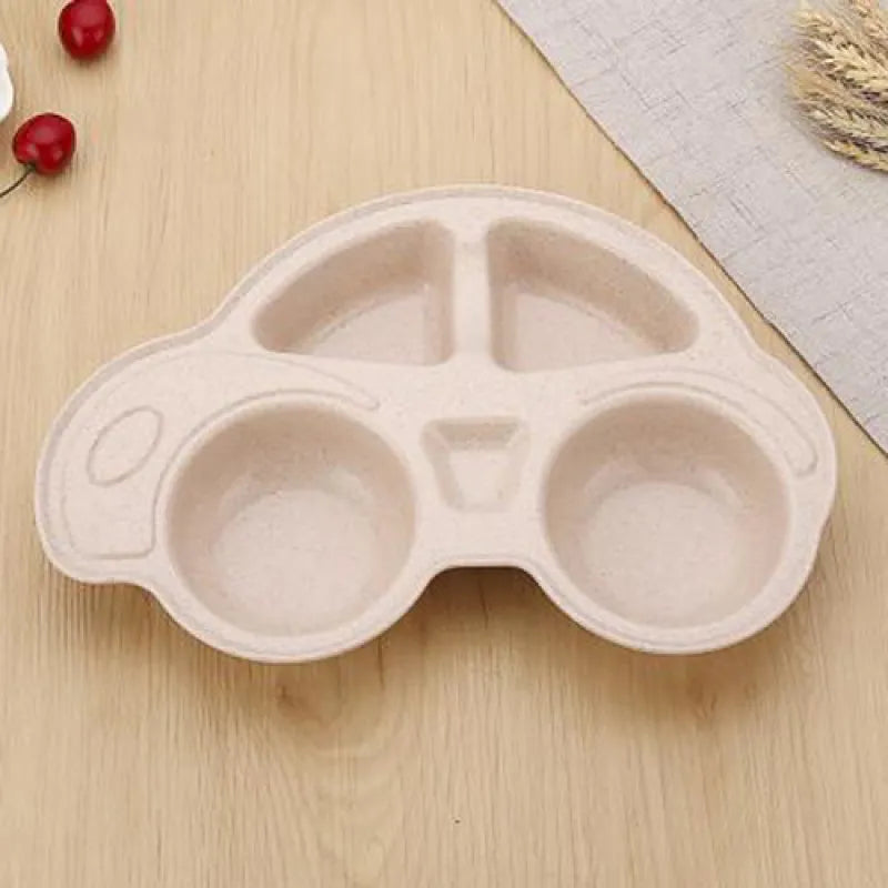 Kids' Car Shaped Plate - Eco Friendly Divided Plate - Halri