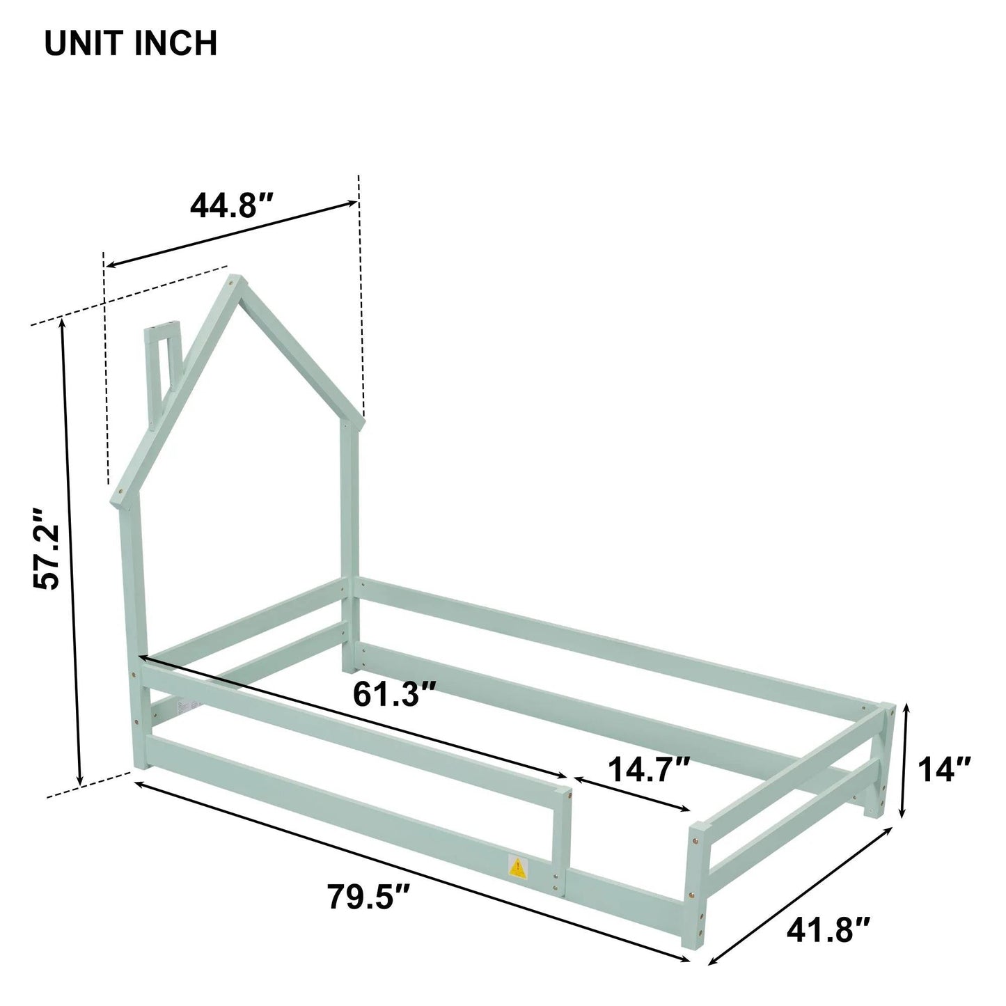 Low Profile Twin Size Mattress Bed