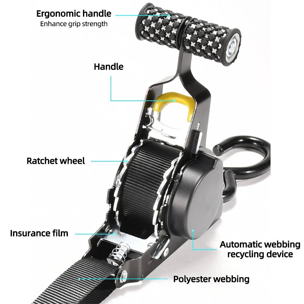 Heavy Duty 2-Piece Tie Down Straps