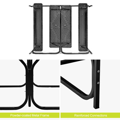 Outdoor Patio Dining Bench Set