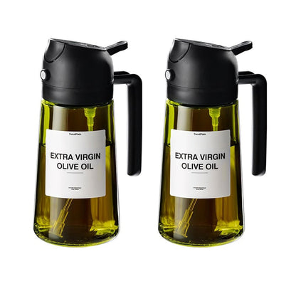 Premium Glass Oil Spray Bottle Dispenser