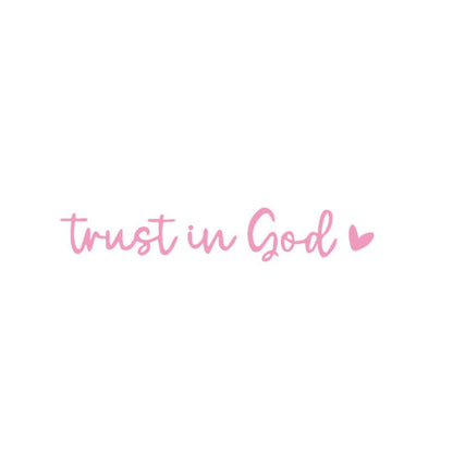 Faith Rear View Mirror Car Sticker