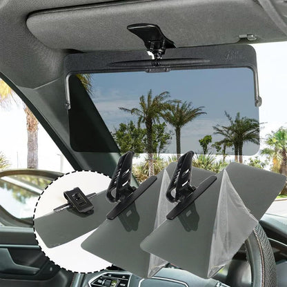 Car Sun Shade Visor with UV Glare Blocker