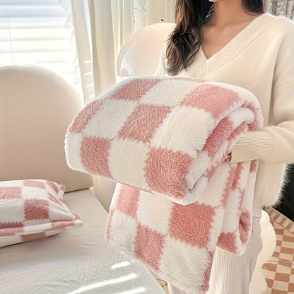 Warm Plaid Fleece Blanket - Halri
