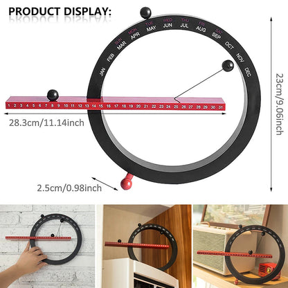 Stylish Round Magnetic Desk Calendar