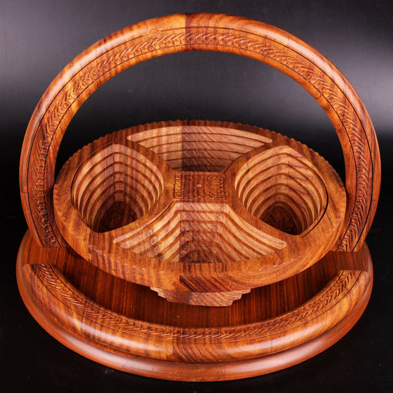 Rustic Wooden Decorative Fruit Platter - Halri