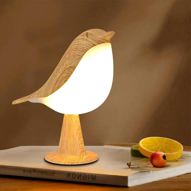 Rustic Wood Birdcage Desk Lamp - Halri