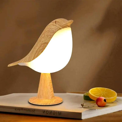 Rustic Wood Birdcage Desk Lamp - Halri