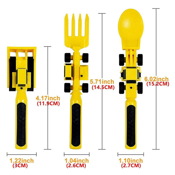 Fun Kids Cutlery Set - Construction Fork - Halri
