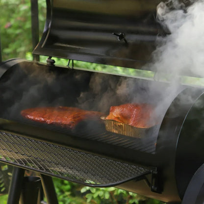 Outdoor BBQ Grill Smoker Combo Set