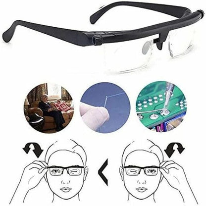 Easy Focus Reading Glasses with Adjustable Lenses