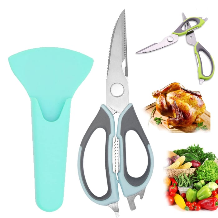 Premium 5-in-1 Kitchen Shears for Easy Food Prep - Halri