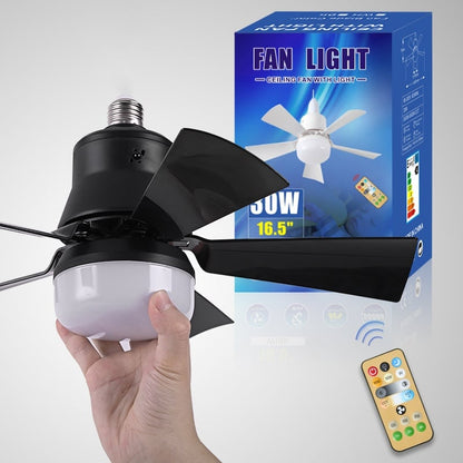 Compact Rechargeable Fan Light with Remote