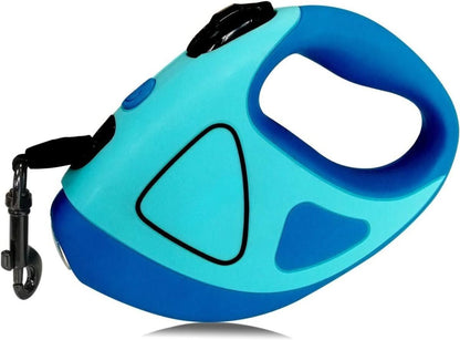 Visible LED Dog Leash with Reflectors and Retractability