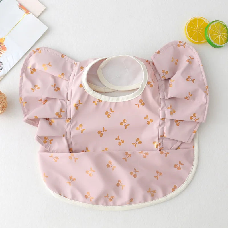 Practical Baby Bib with Sleeves - Easy Clean Feeding Bib