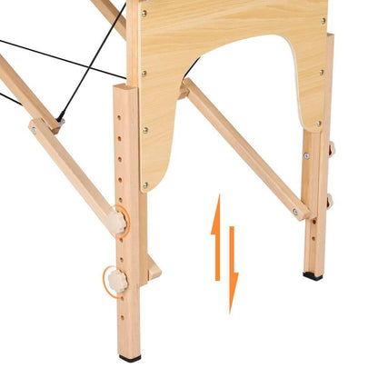 Folding Massage Table 84 - Adjustable Portable Spa Bed