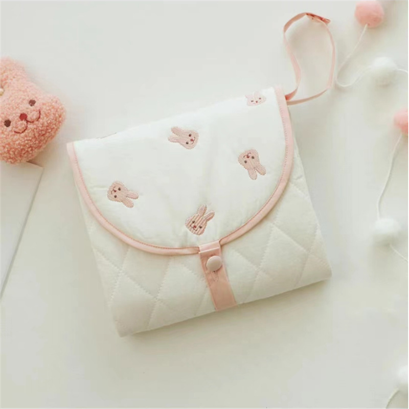 Portable Baby Changing Pad with Cute Bear Design