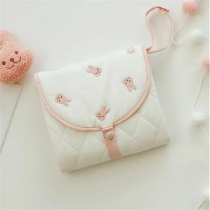 Portable Baby Changing Pad with Cute Bear Design