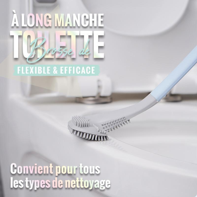 Extended Reach Toilet Brush - Bathroom Wall Mount Cleaning Tool