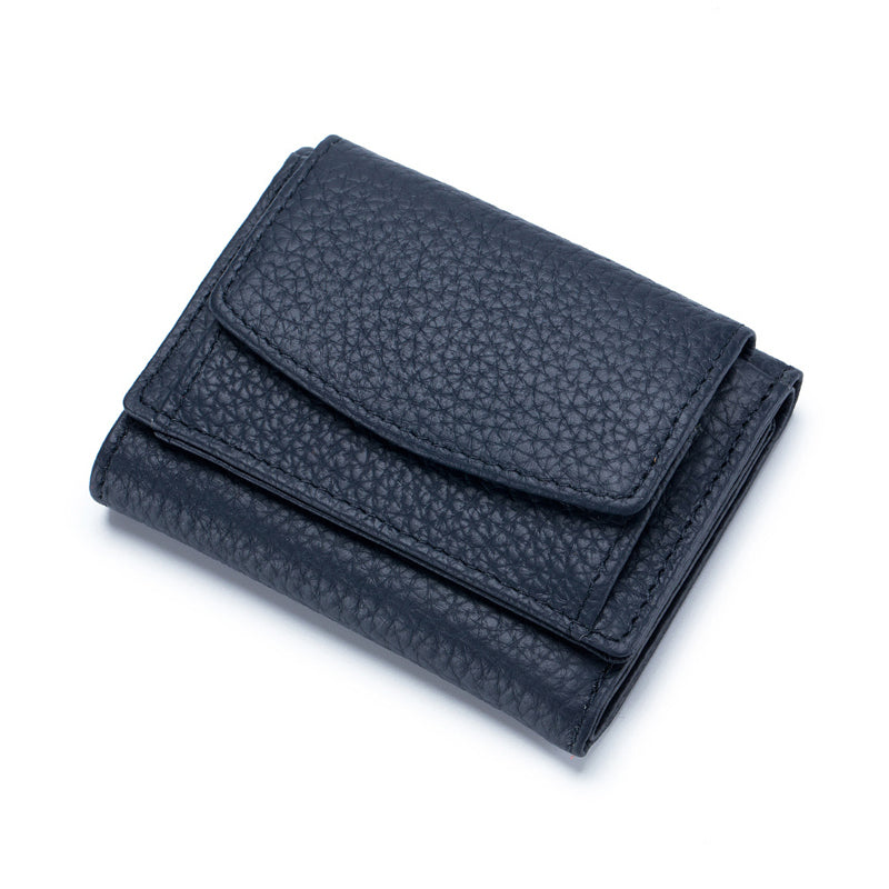 Genuine Leather Small Wallet – Compact Card Holder Purse