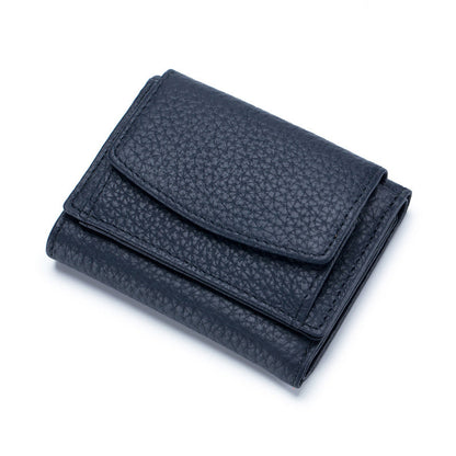 Genuine Leather Small Wallet – Compact Card Holder Purse