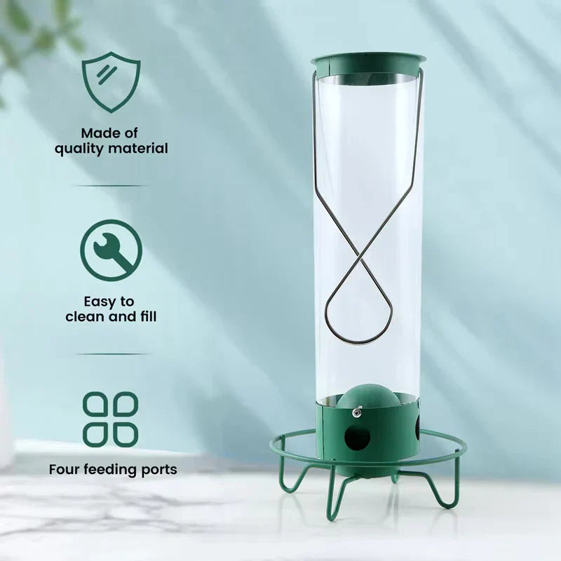 Strong Squirrel Proof Bird Feeder with Spinning Perch