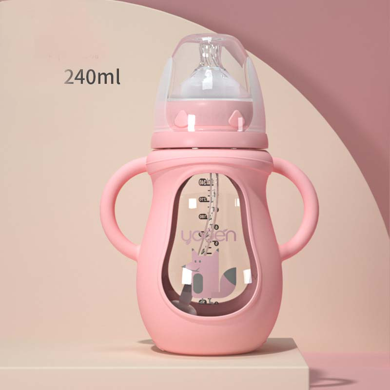 Soft Grip Baby Bottle with Silicone Teat & Fun Designs