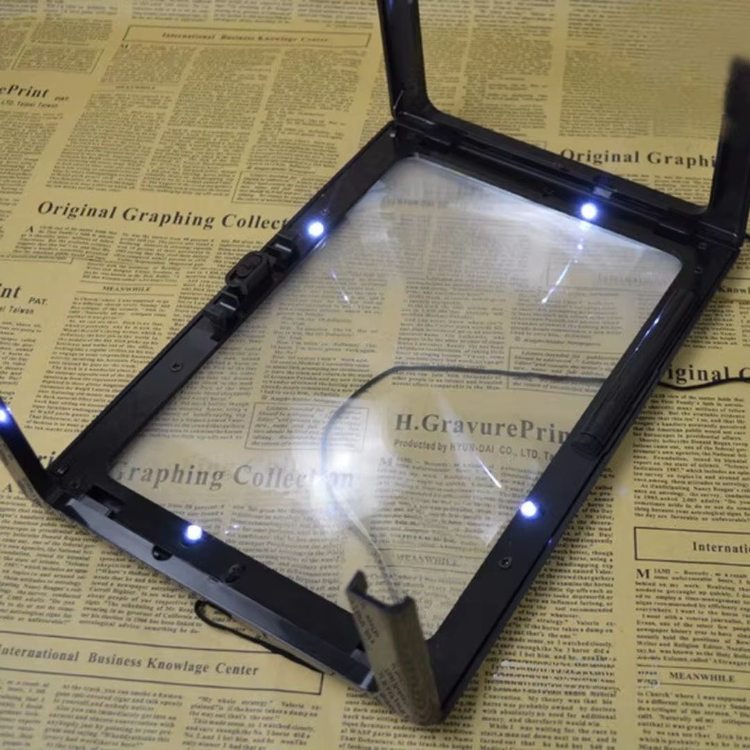 Portable LED Magnifying Glass with Light