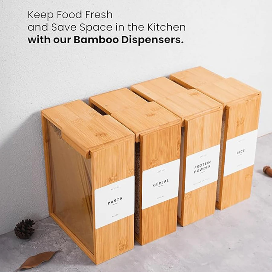 Eco Friendly Bamboo Kitchen Storage Container