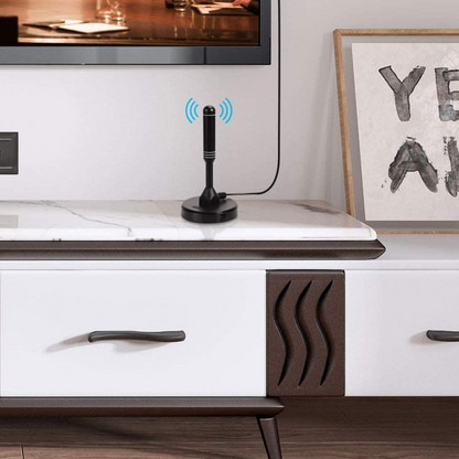Slim High Gain Indoor HDTV Antenna for 4K TV Reception