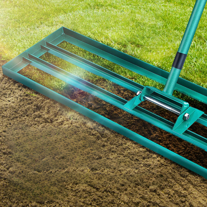 Extra Wide Garden Rake Yard Soil Leveler