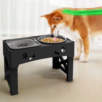Interactive Elevated Dog Food Puzzle Bowl