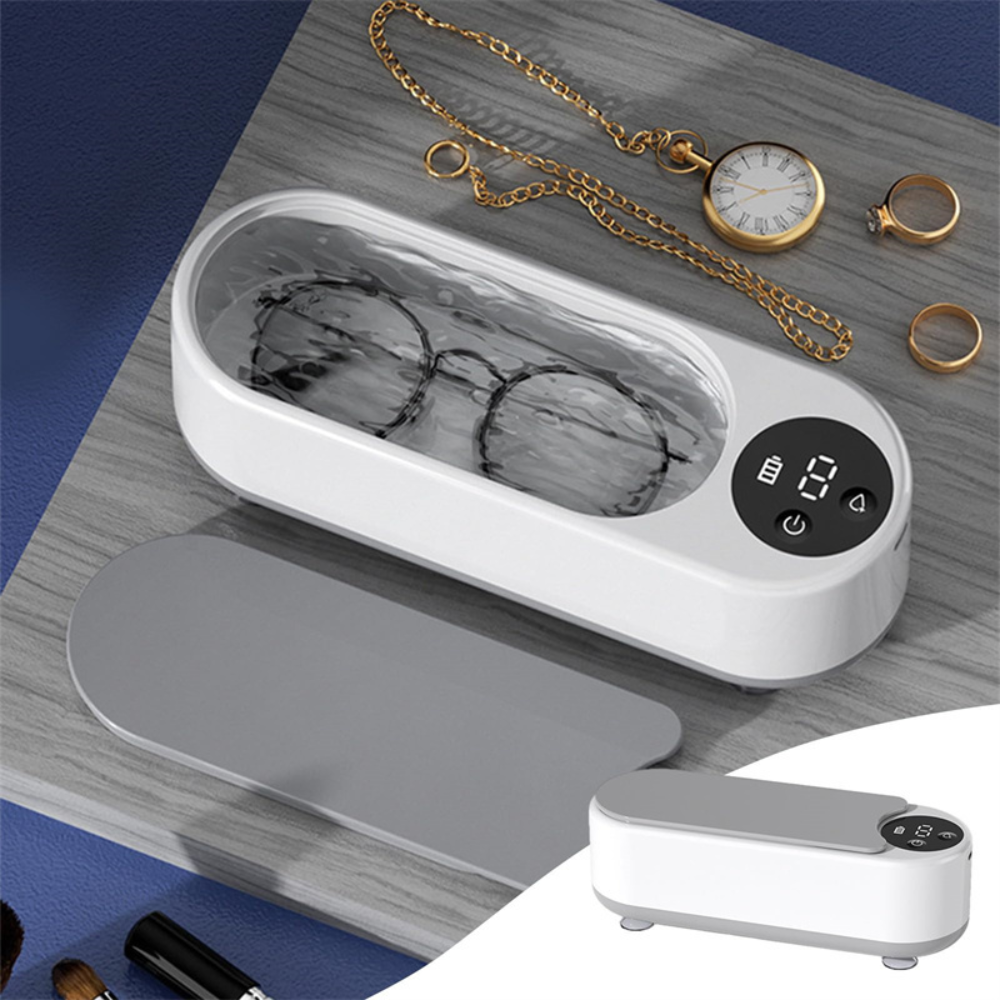 Compact Sonic Cleaner for Jewelry and Glasses