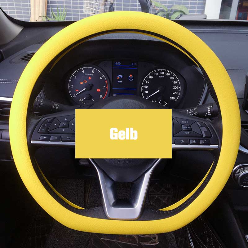 Leather Car Steering Wheel Cover