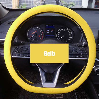 Leather Car Steering Wheel Cover