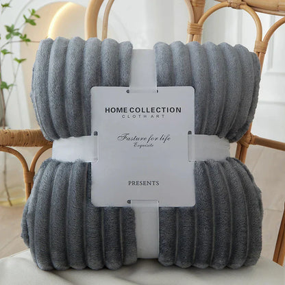 Soft Plaid Fleece Throw Blanket