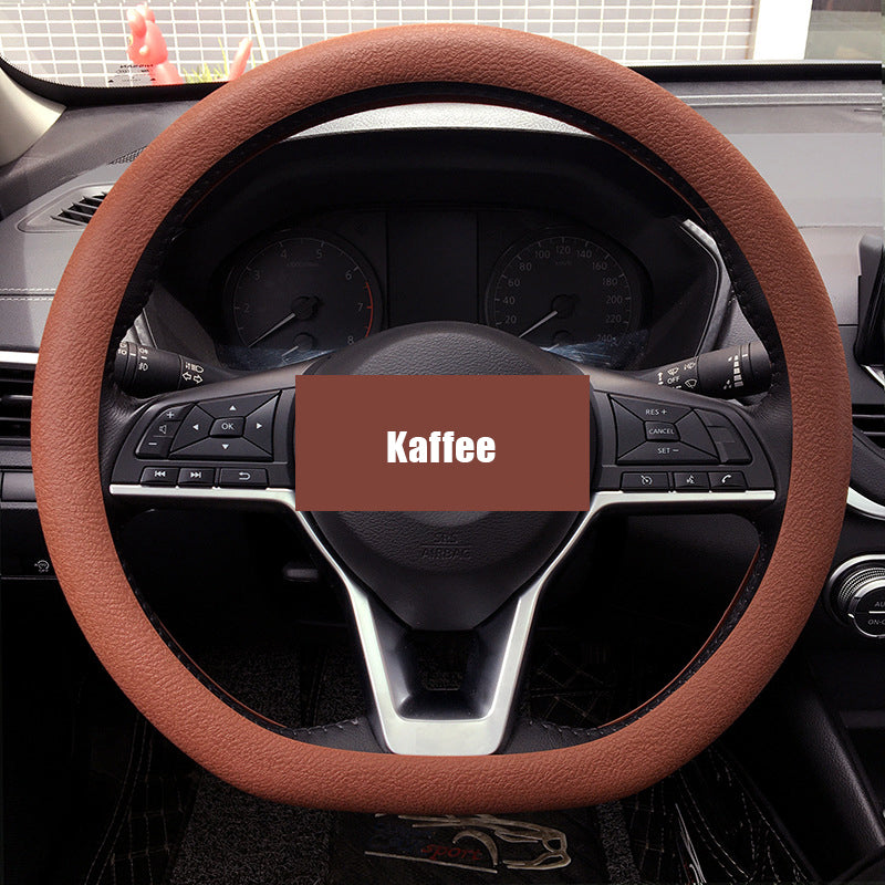 Leather Car Steering Wheel Cover