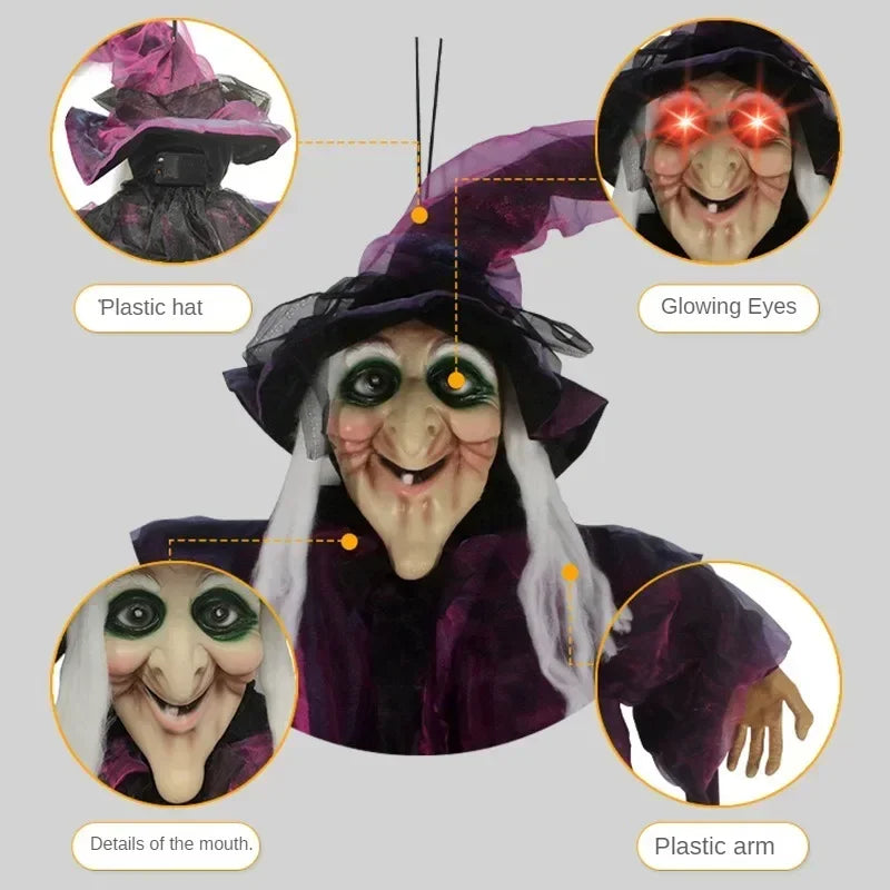 Spooky Halloween Witch Figure with Lights and Sound