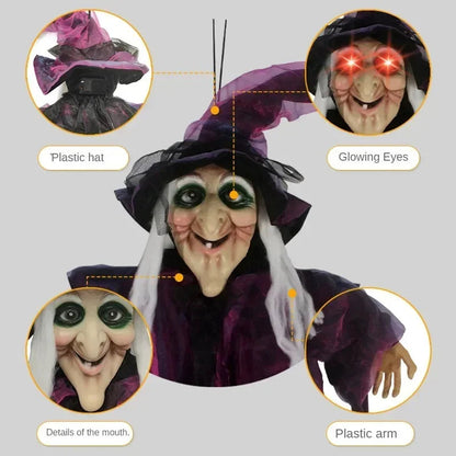 Spooky Halloween Witch Figure with Lights and Sound