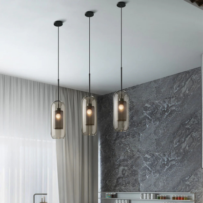 Elegant Glass Pendant Light for Dining Area