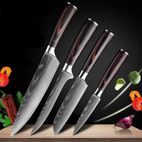 Premium Damascus Steel Kitchen Knives Set