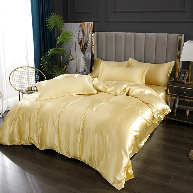 Soft Silk Satin Bedding Set
