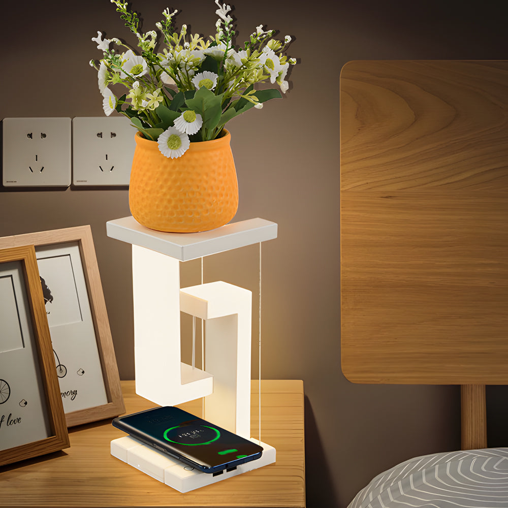 Floating LED Desk Light with Wireless Charger