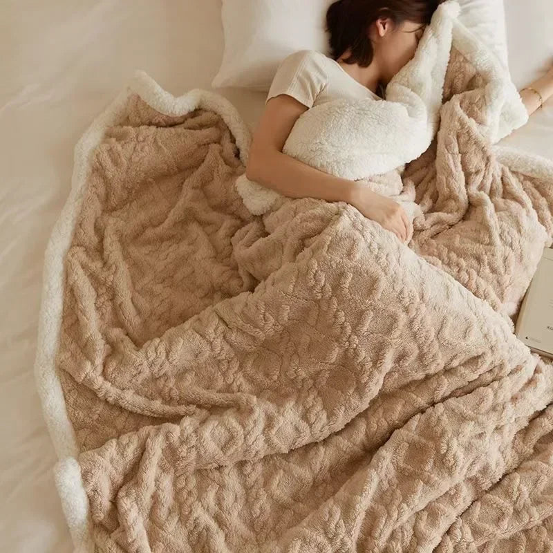 Plush Winter Wool Blanket