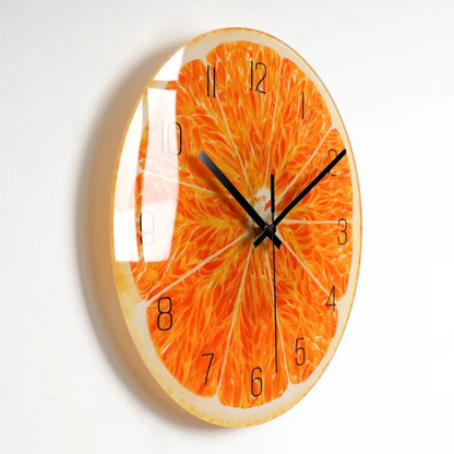 Big Round Glass Wall Clock with Classic Style